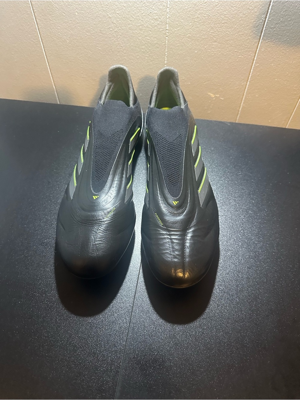 adidas Copa Men's Soccer Cleats - Black with Neon Yellow Accents - Picture 4 of 6